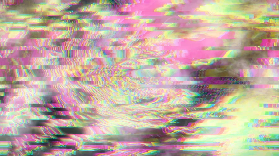 Werkzustand Ghost Reality in Pink und Gelb