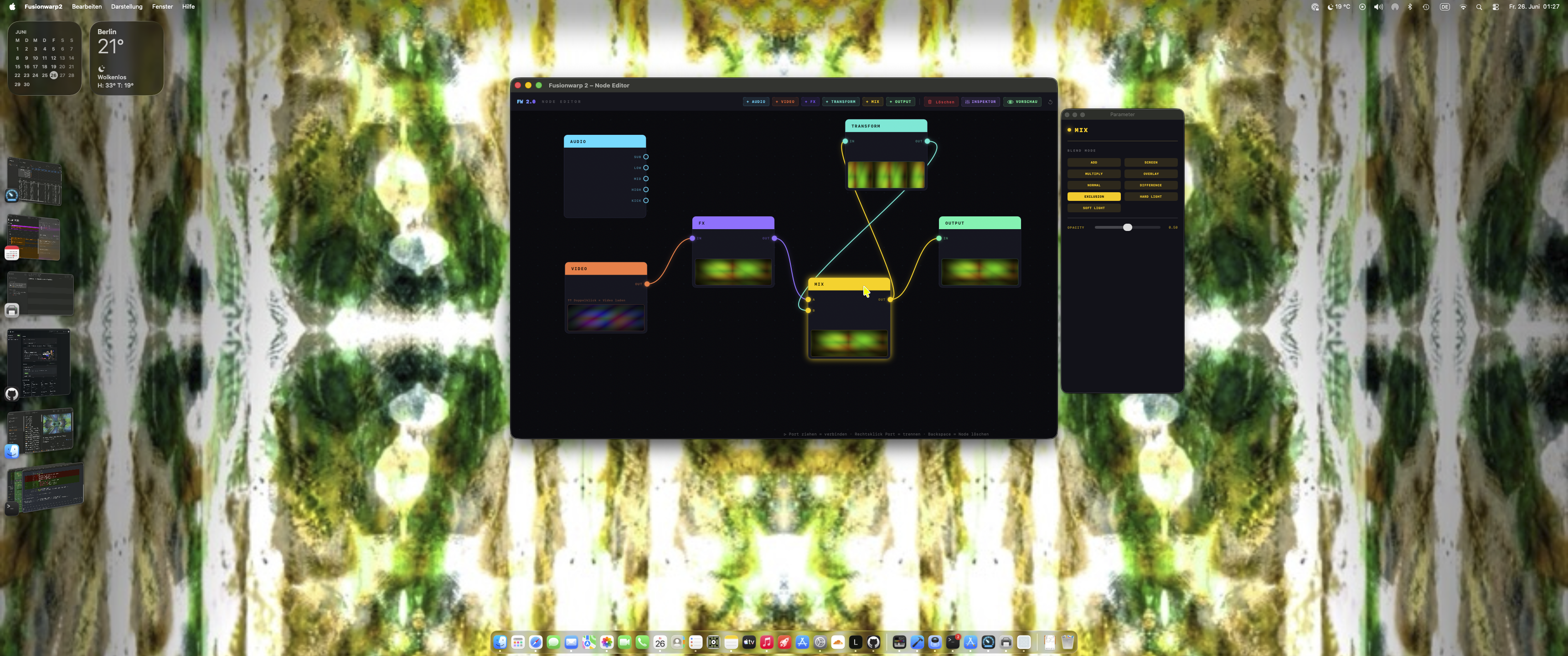 FusionWarp Node Editor