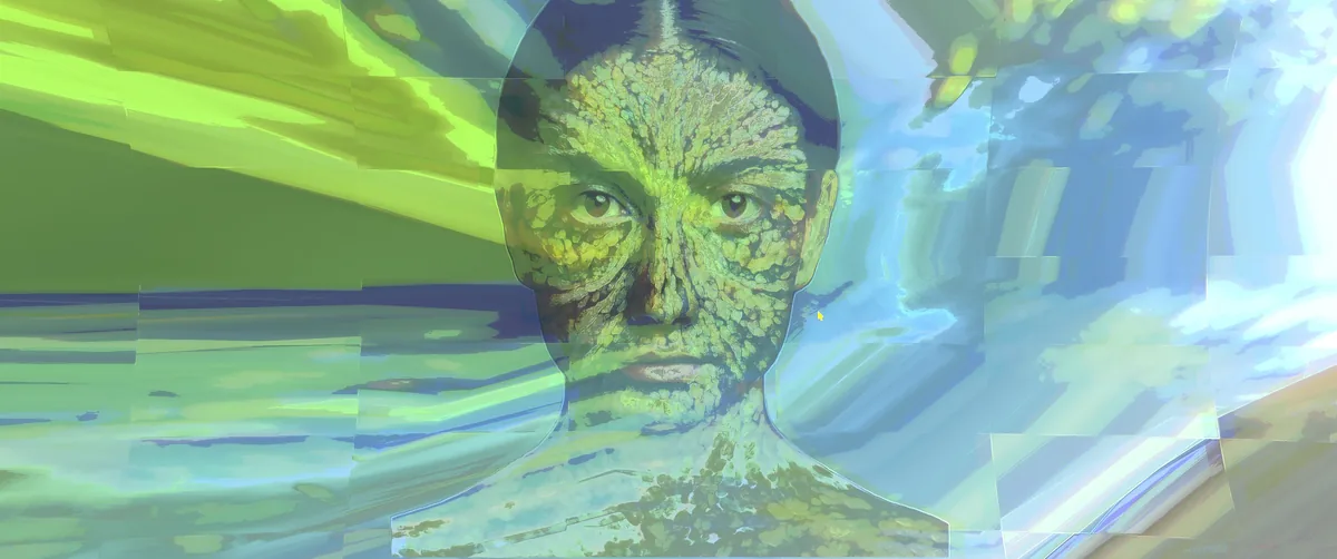 Portrait Engine: ein Gesicht wird in Echtzeit zur Musik verzerrt